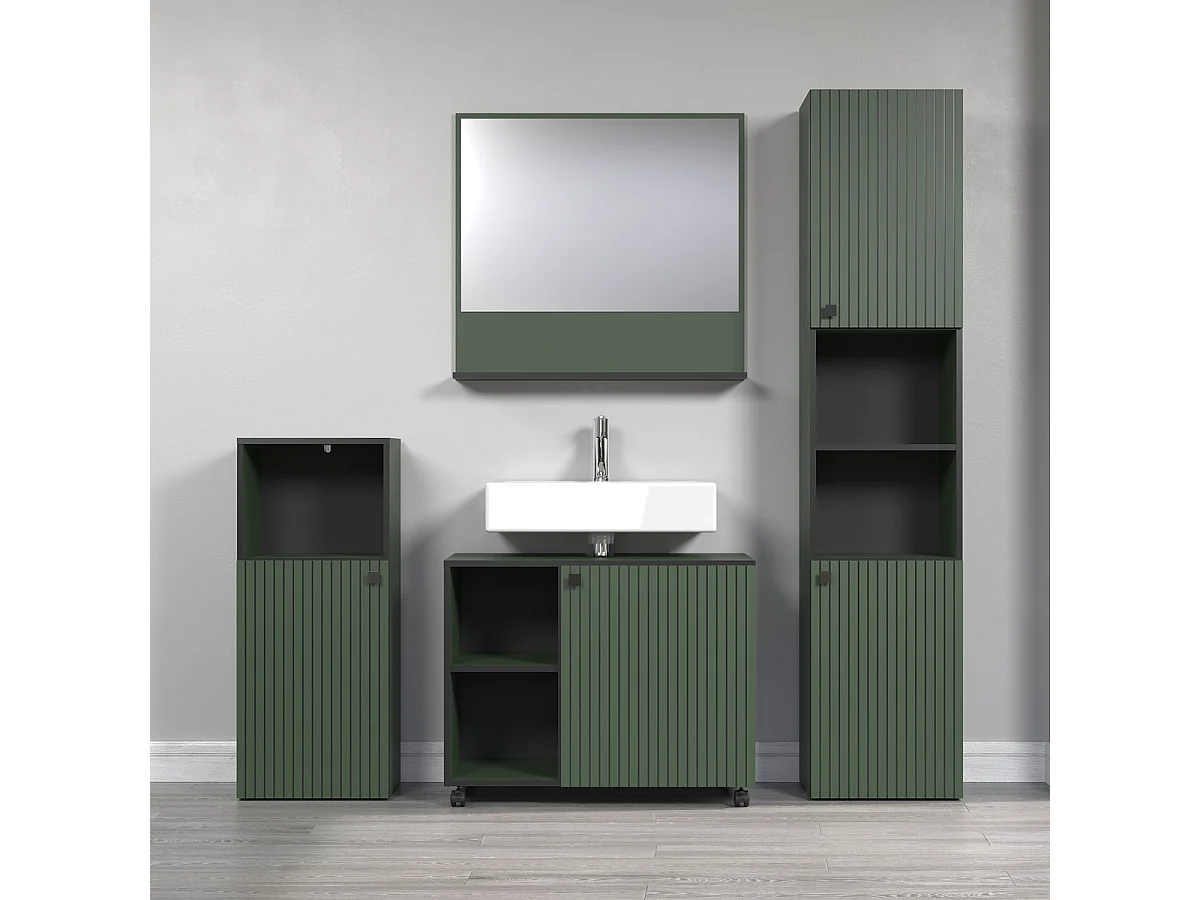PureBliss Badschrank grün.