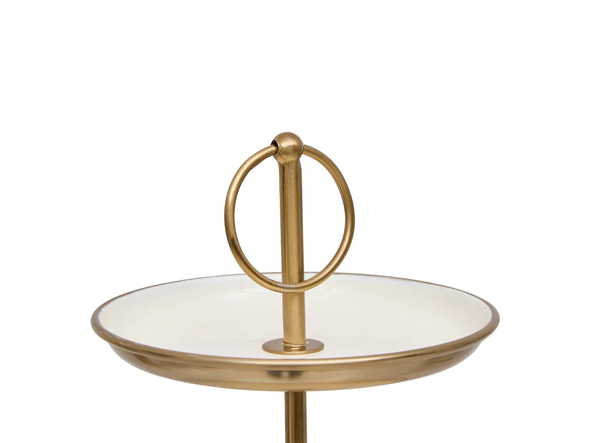 Serviteur 3 Étages en Métal "Night Crush" 35cm Doré