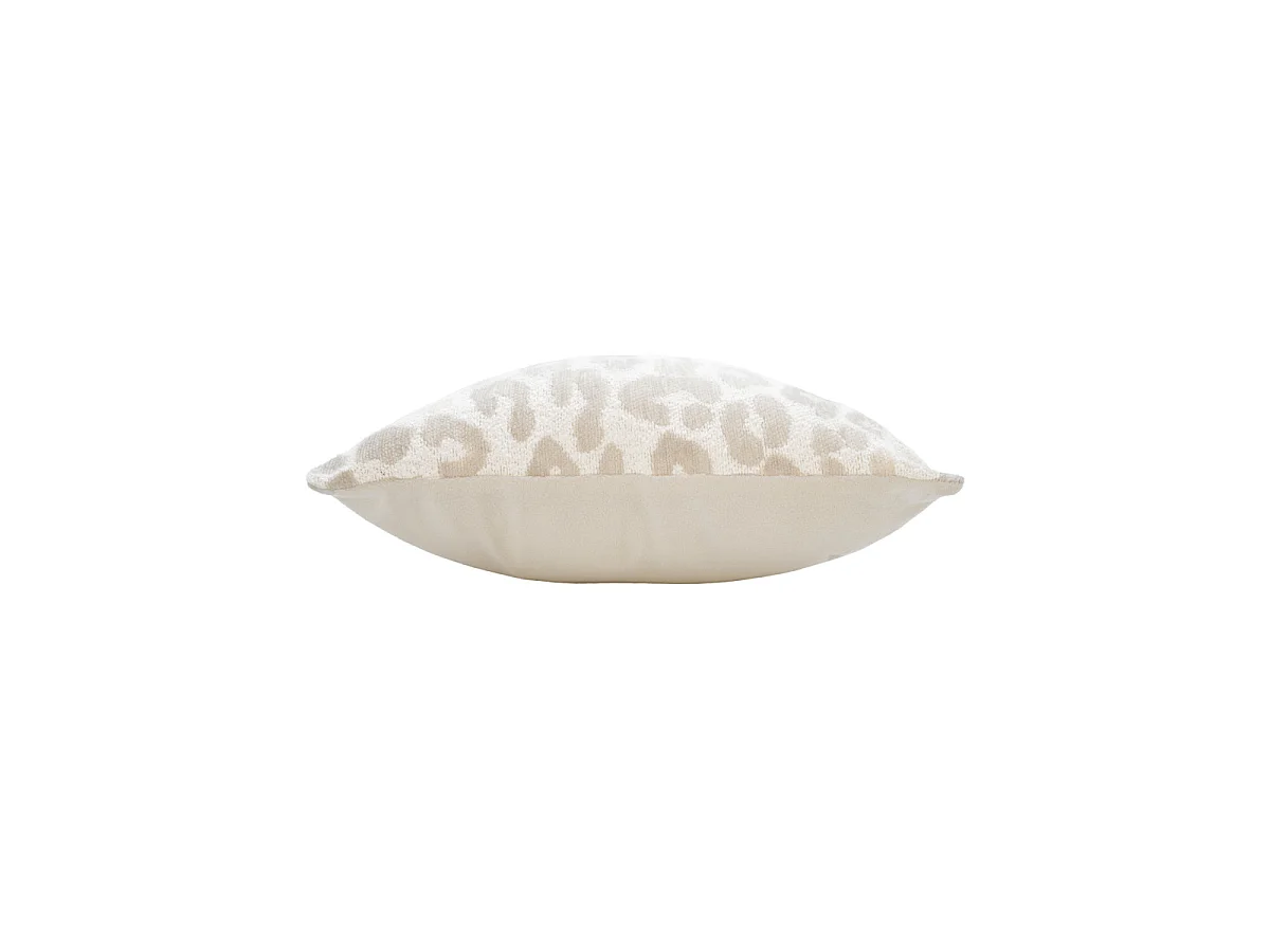 Coussin Déco en Chenille "Wild" 40x40cm Naturel
