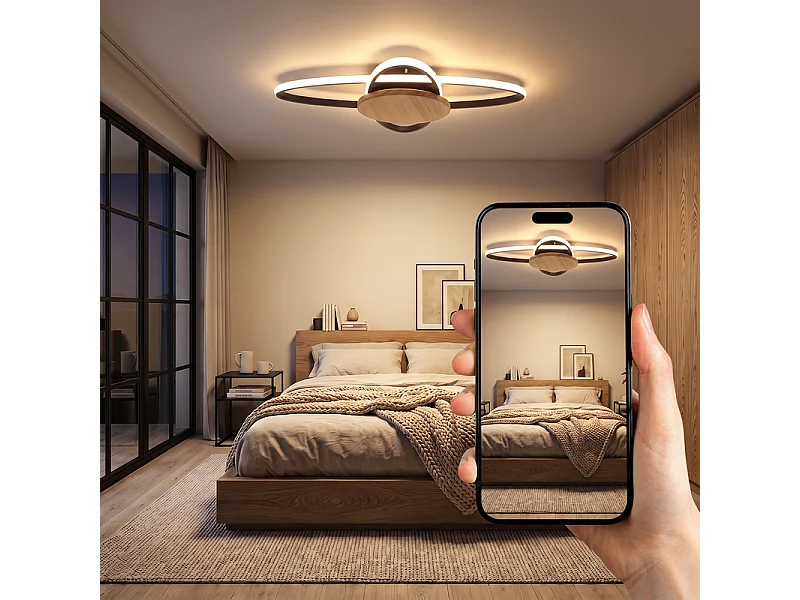 NETTLIFE houten plafondlamp voor woonkamer 2KJC