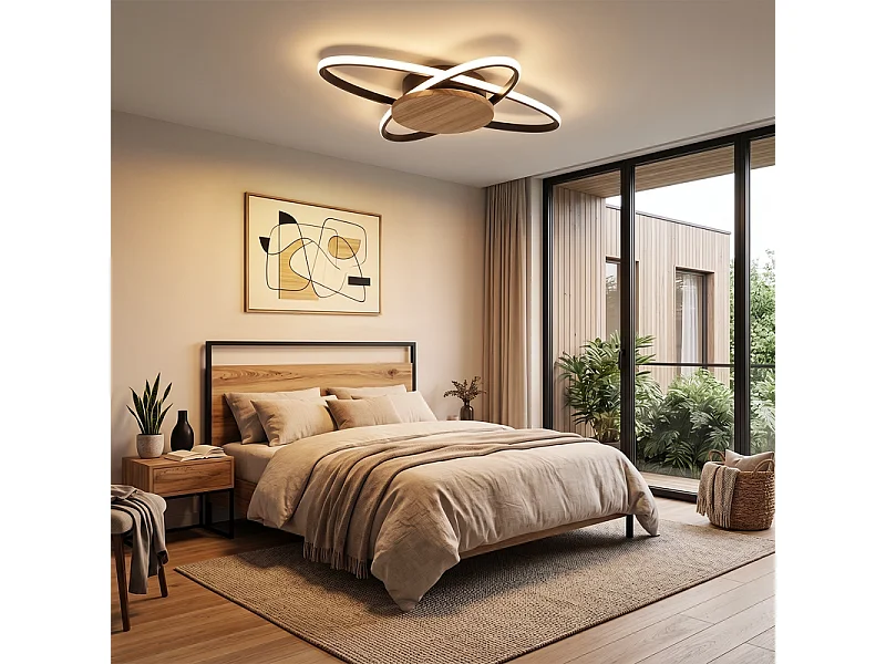 NETTLIFE houten plafondlamp voor woonkamer 2KJC