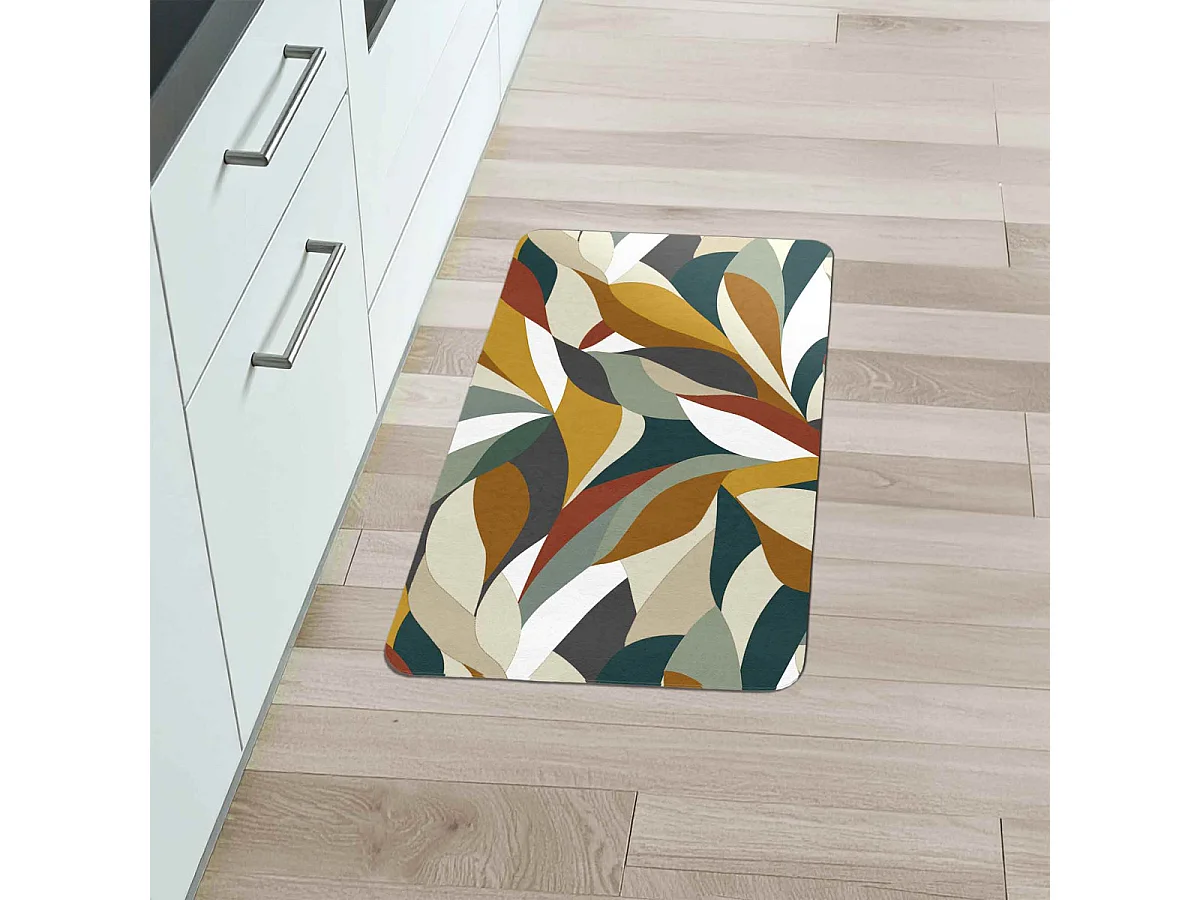 Tapis de Cuisine Mousse "Swan" "Swan" 45x75cm Jaune