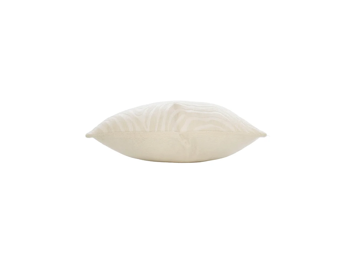 Coussin Déco en Velours "Zebris" 40x40cm Naturel