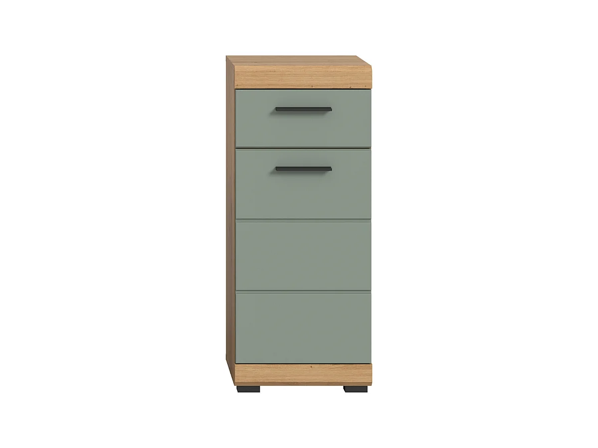 Meuble de rangement salle de bain 1 porte 1 tiroir H88 cm - GIO