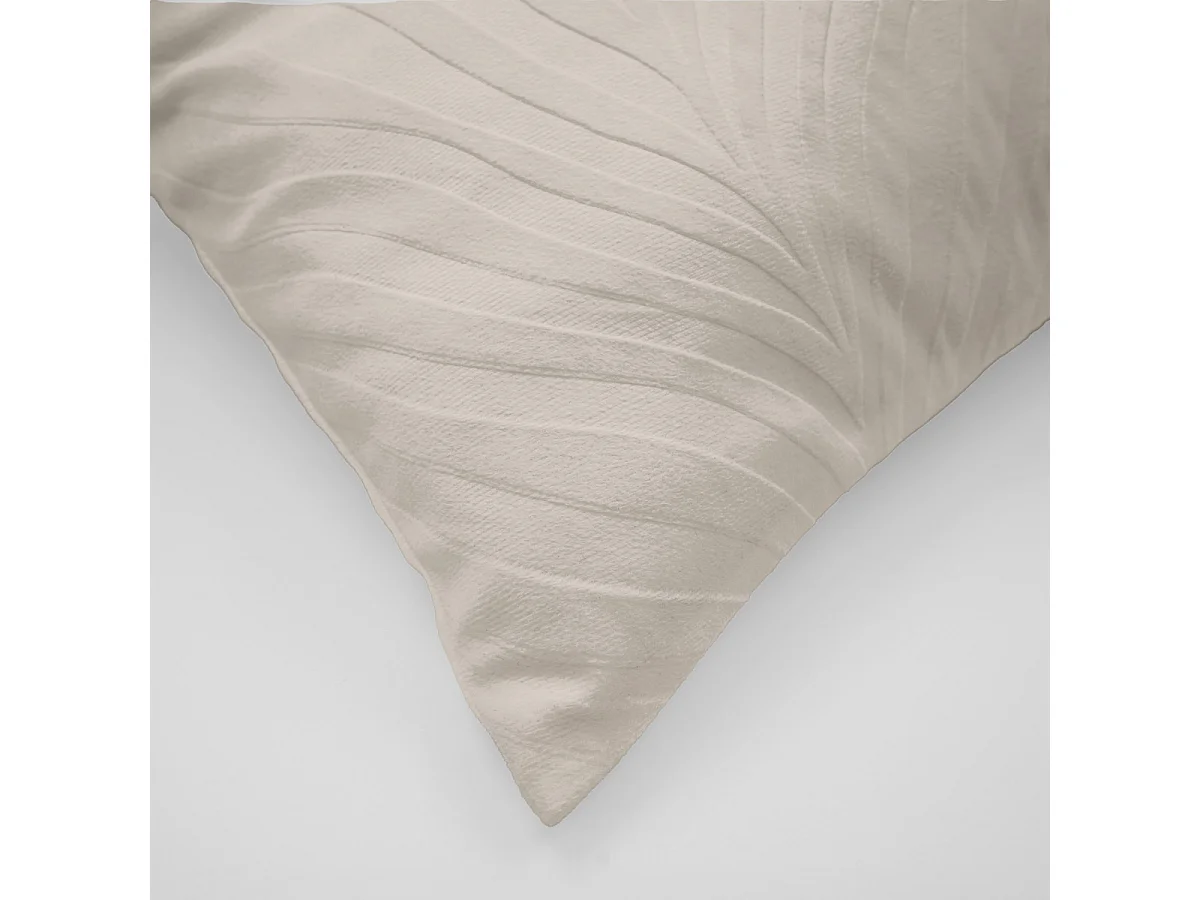 Housse de Coussin en Velours "Zanoa" 40x40cm Sable