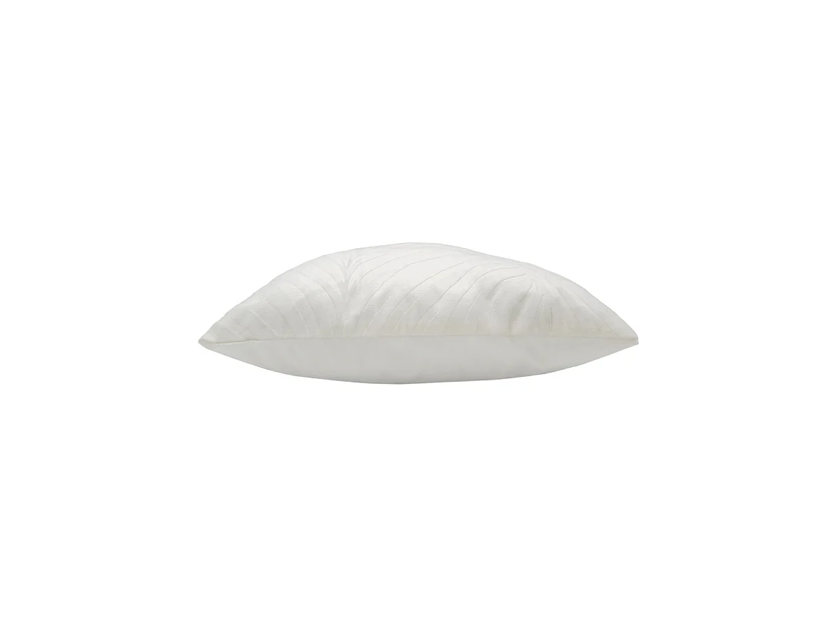 Housse de Coussin en Velours "Zanoa" 40x40cm Ivoire