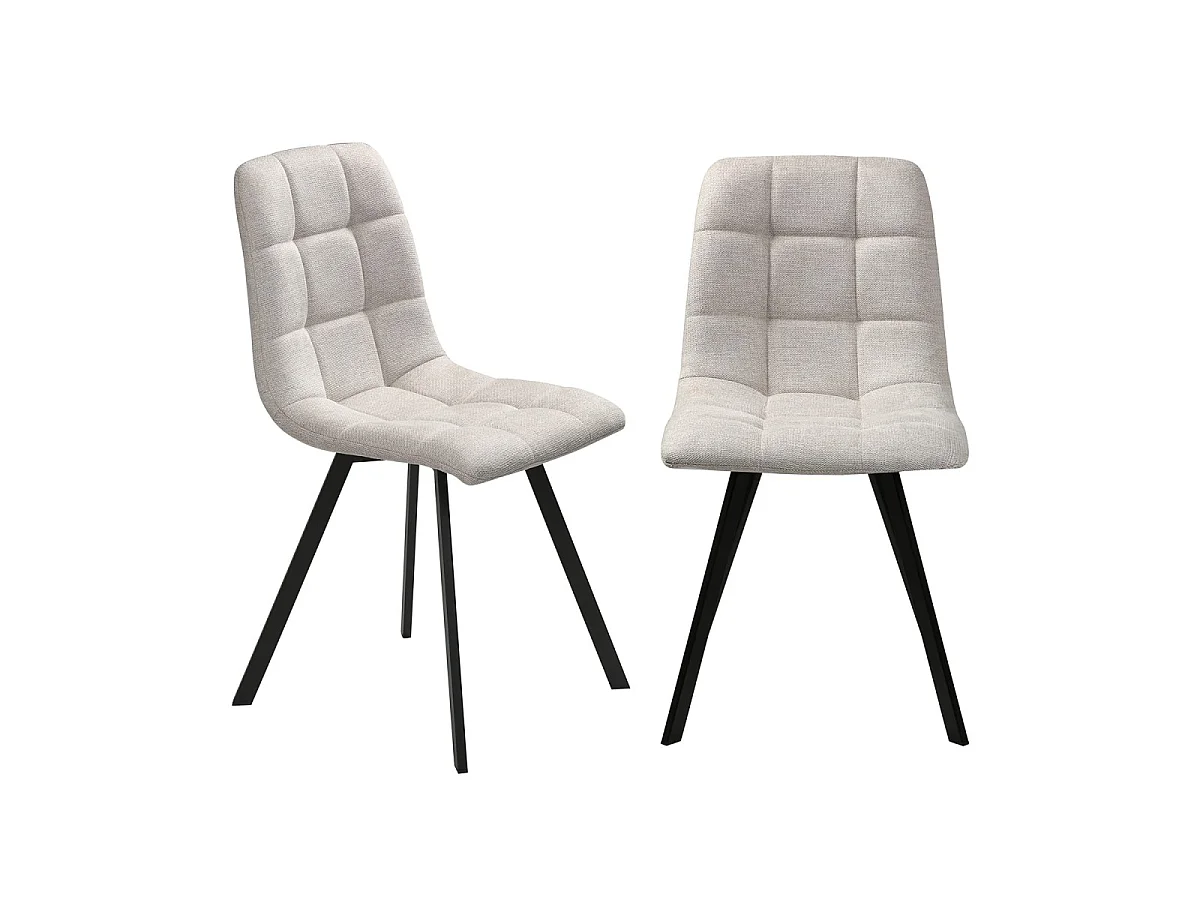 Set van 4 gestoffeerde stoelen - CHILLI