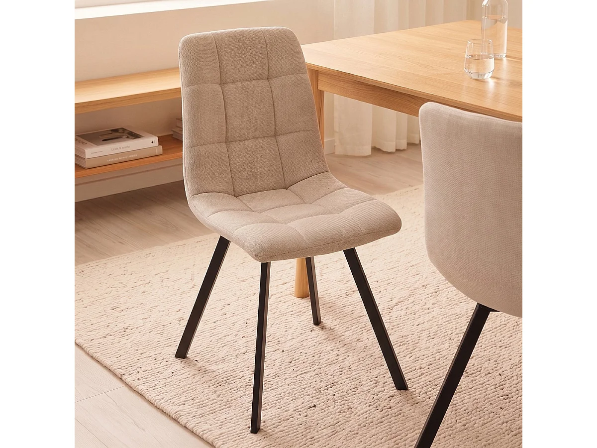 Set van 4 gestoffeerde stoelen - CHILLI