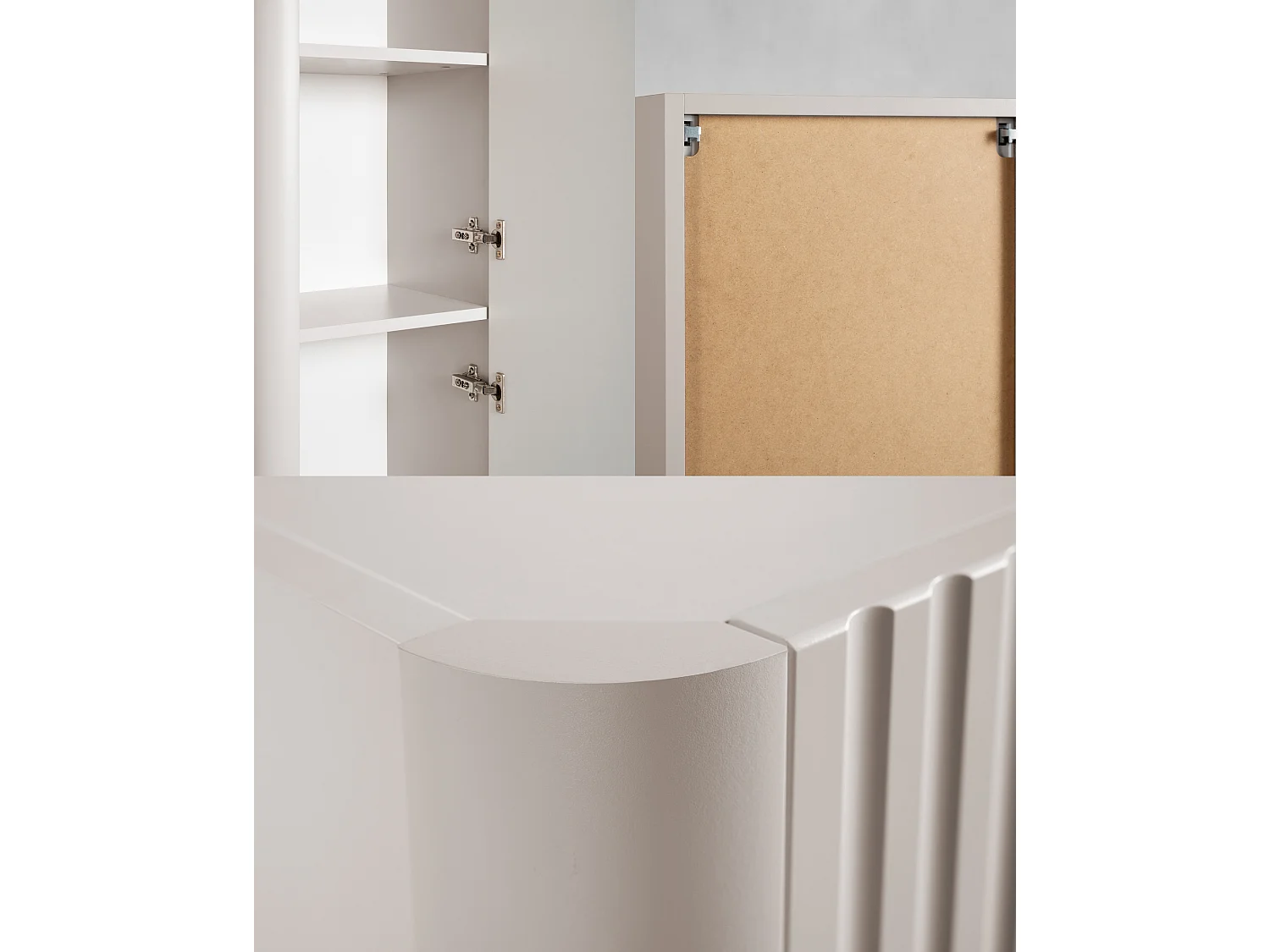 Staande badkamerkast, kolomkast met deur, 4 legplanken, Kasjmier, 35 x 136 x 30 cm