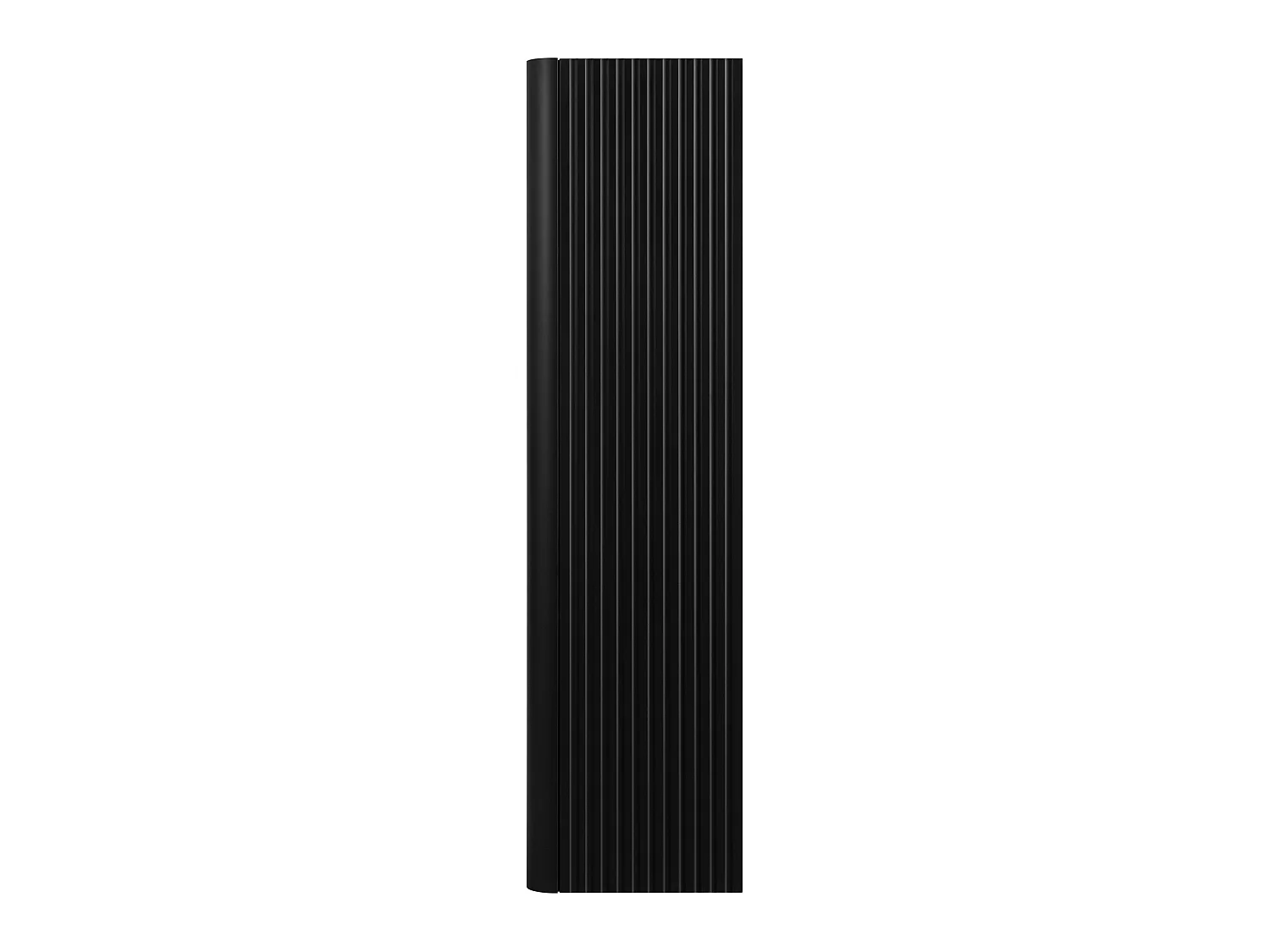 Staande badkamerkast, kolomkast met deur, 4 legplanken, Zwart, 35 x 136 x 30 cm