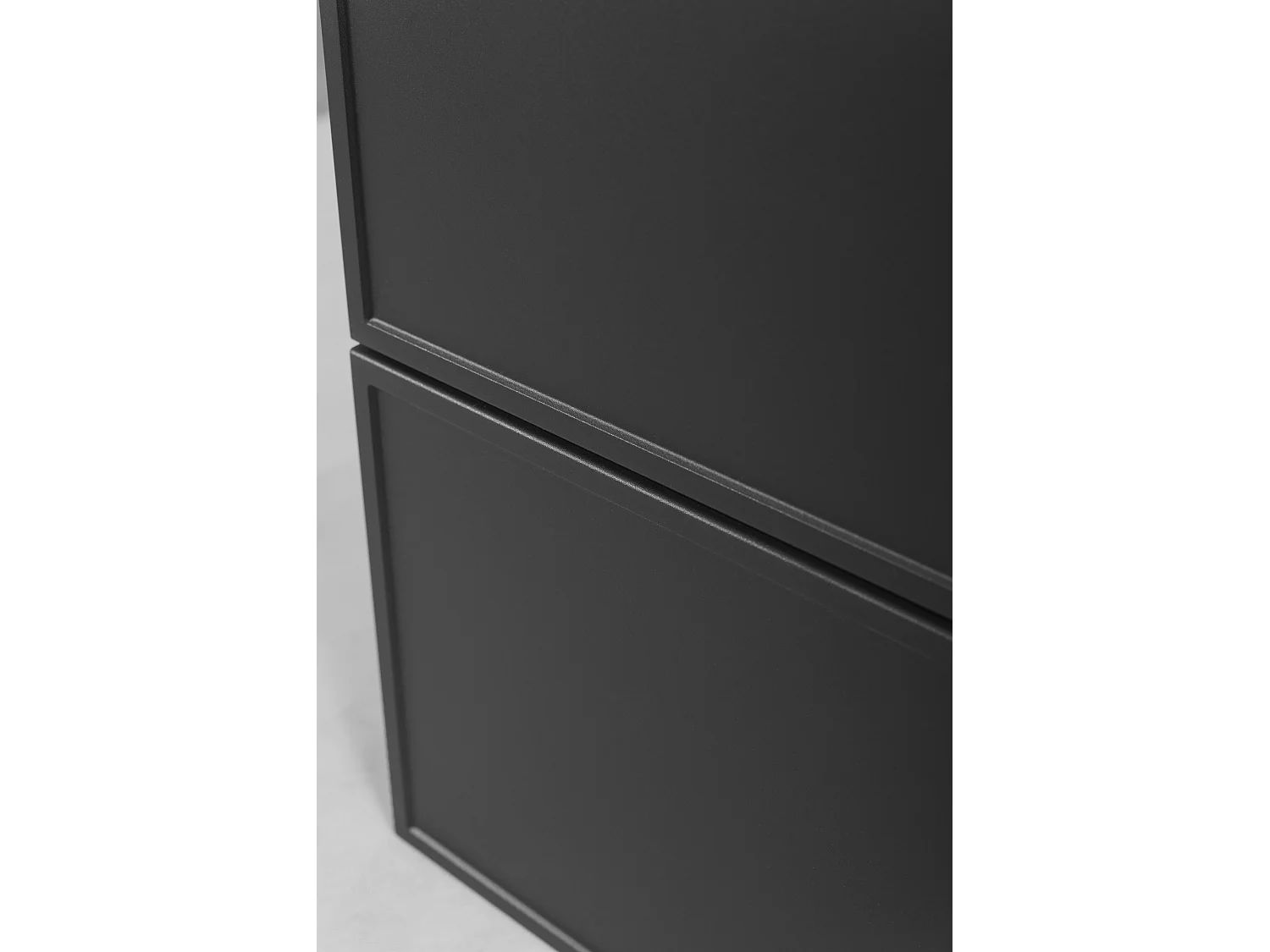 Mueble de baño suspendido 80 con cajones, color gris oscuro + encimera en gris oscuro, con tiradores, 80 x 46 x 58,6 cm