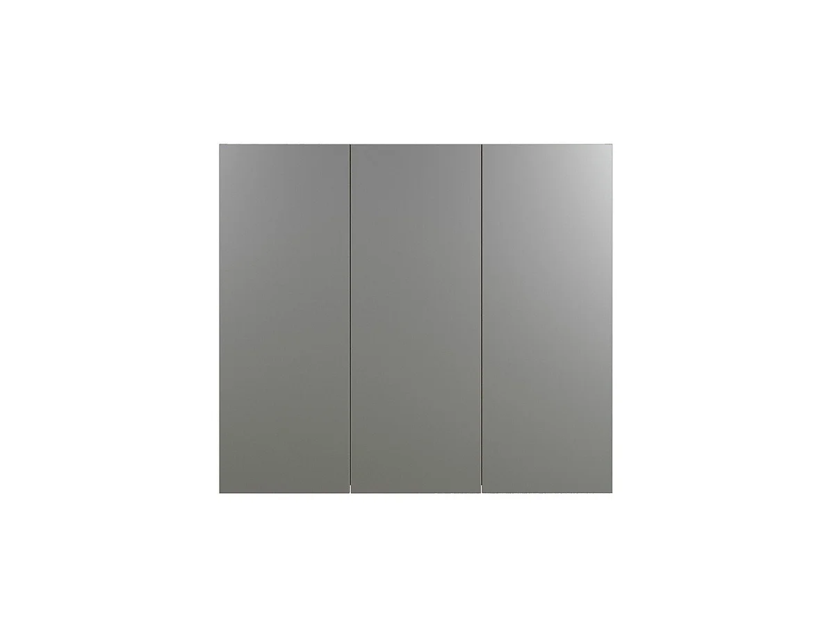 Badkamerkast met spiegel en 3 deuren L90 cm - PUREBLISS