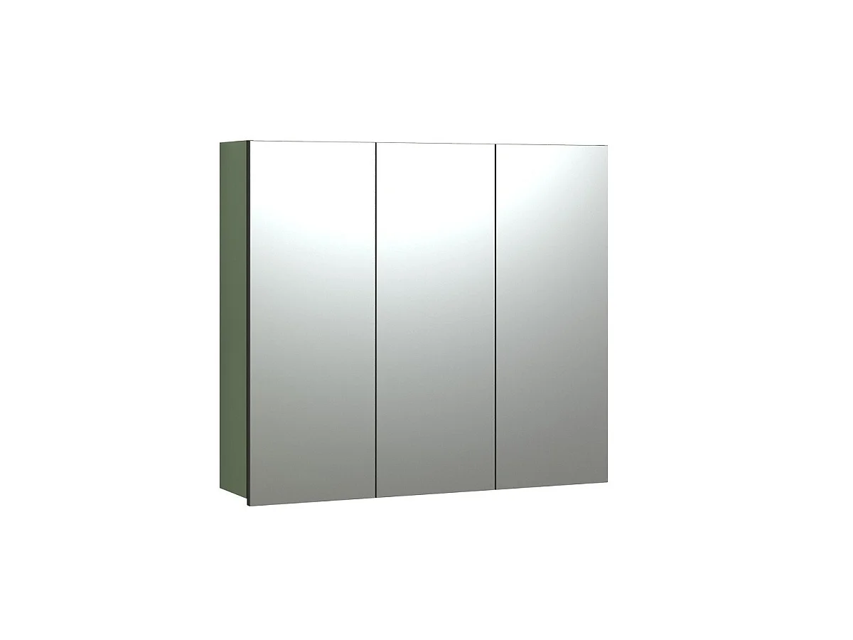 Badkamerkast met spiegel en 3 deuren L90 cm - PUREBLISS