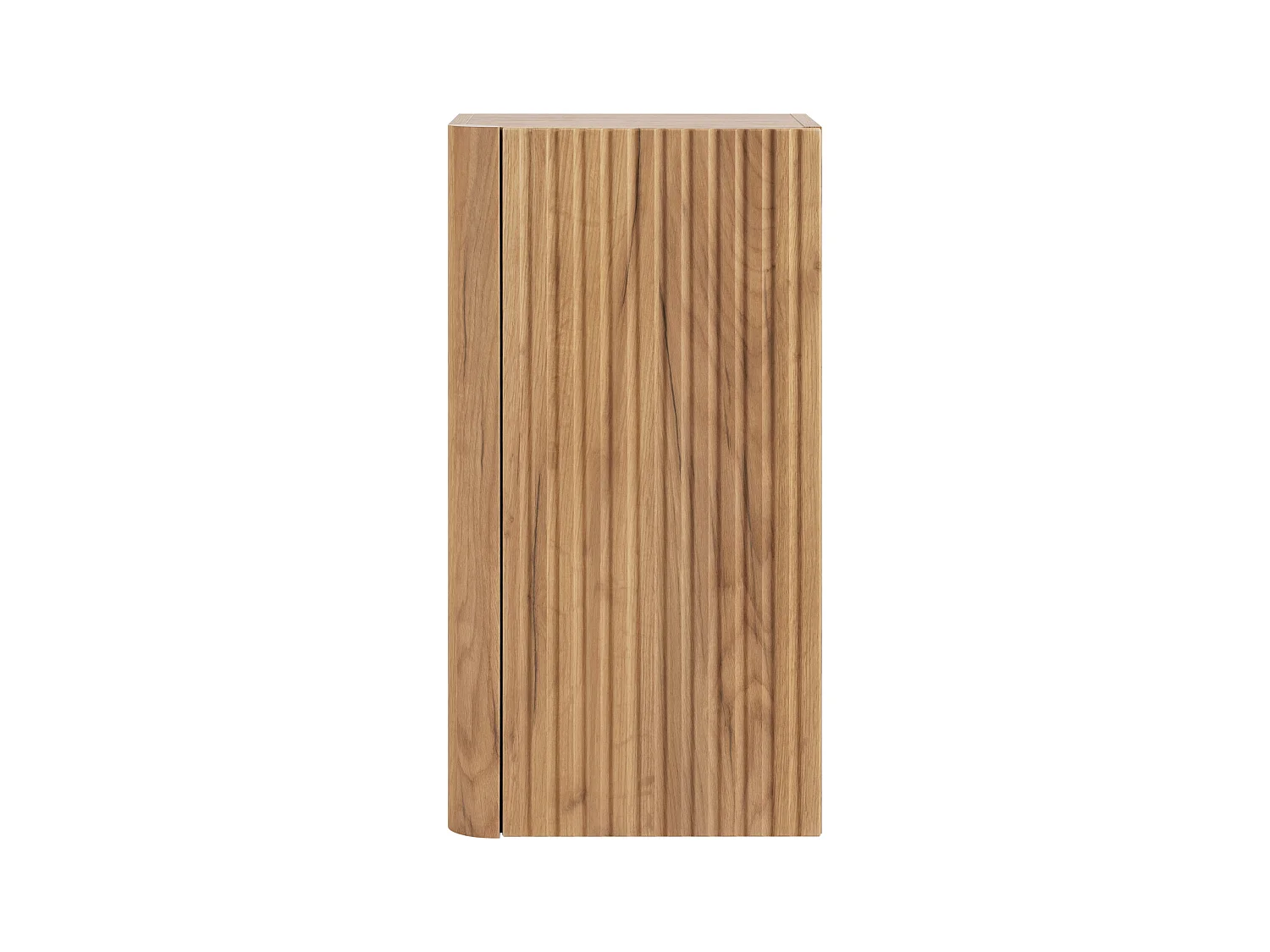 Hangende badkamerkast, halfhoge kolomkast met deur, 3 legplanken, Craft eiken, 35 x 68 x 30 cm