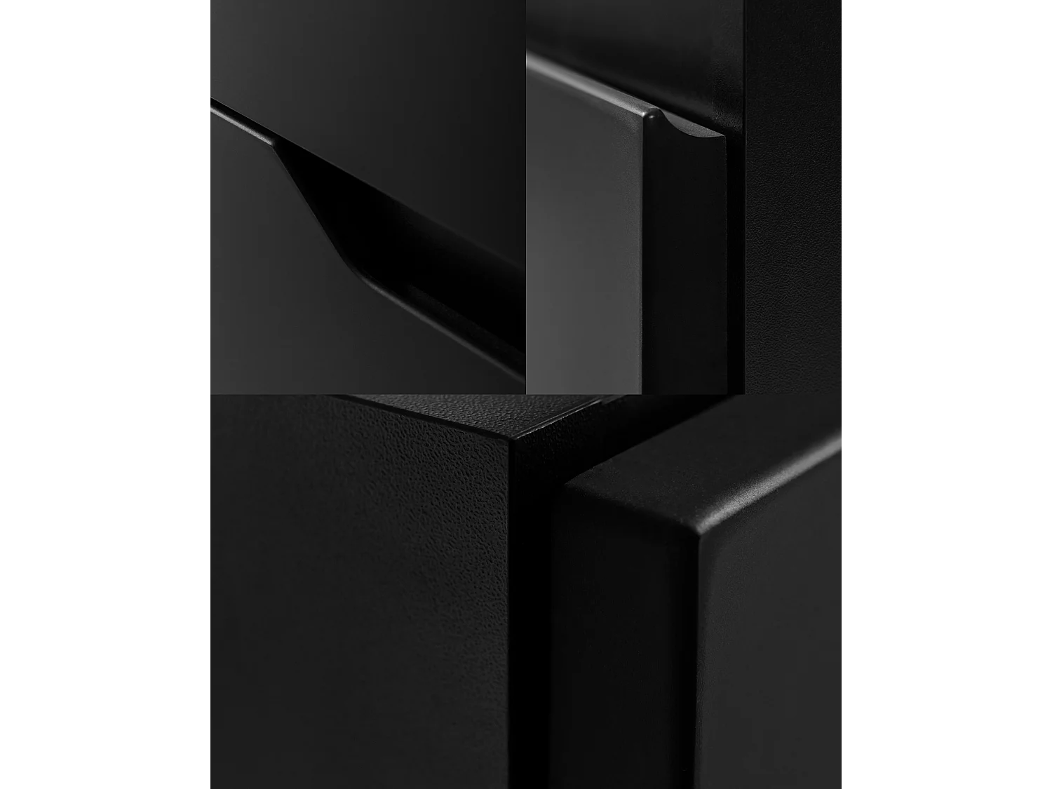 Væghængt badeværelsesskab 60 med skuffer, korpus: sort + bordplade: craft eg, 60 x 46 x 58,6 cm