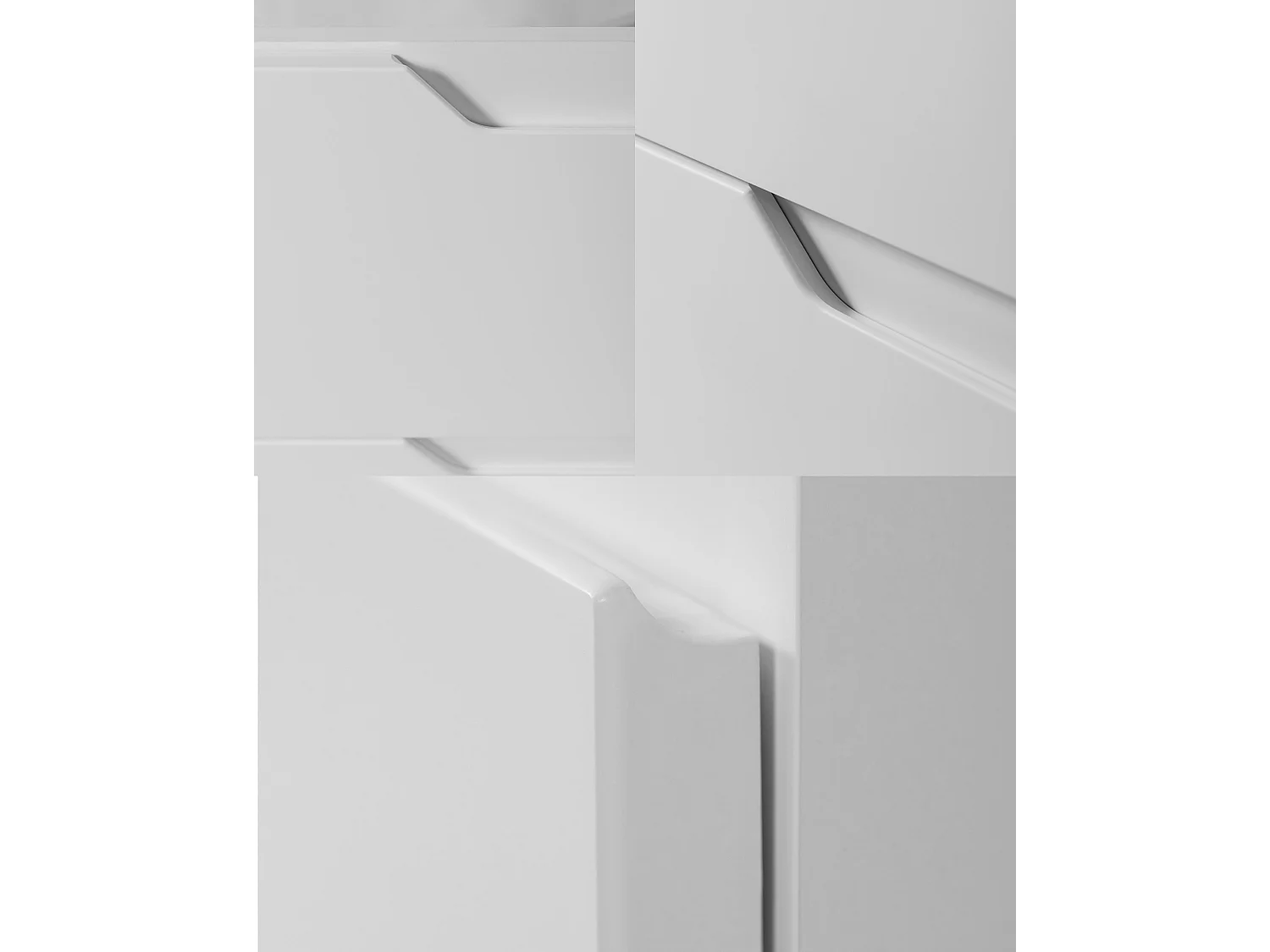 Væghængt badeværelsesskab 80 med skuffer, korpus: hvid + bordplade: hvid, 80 x 46 x 58,6 cm