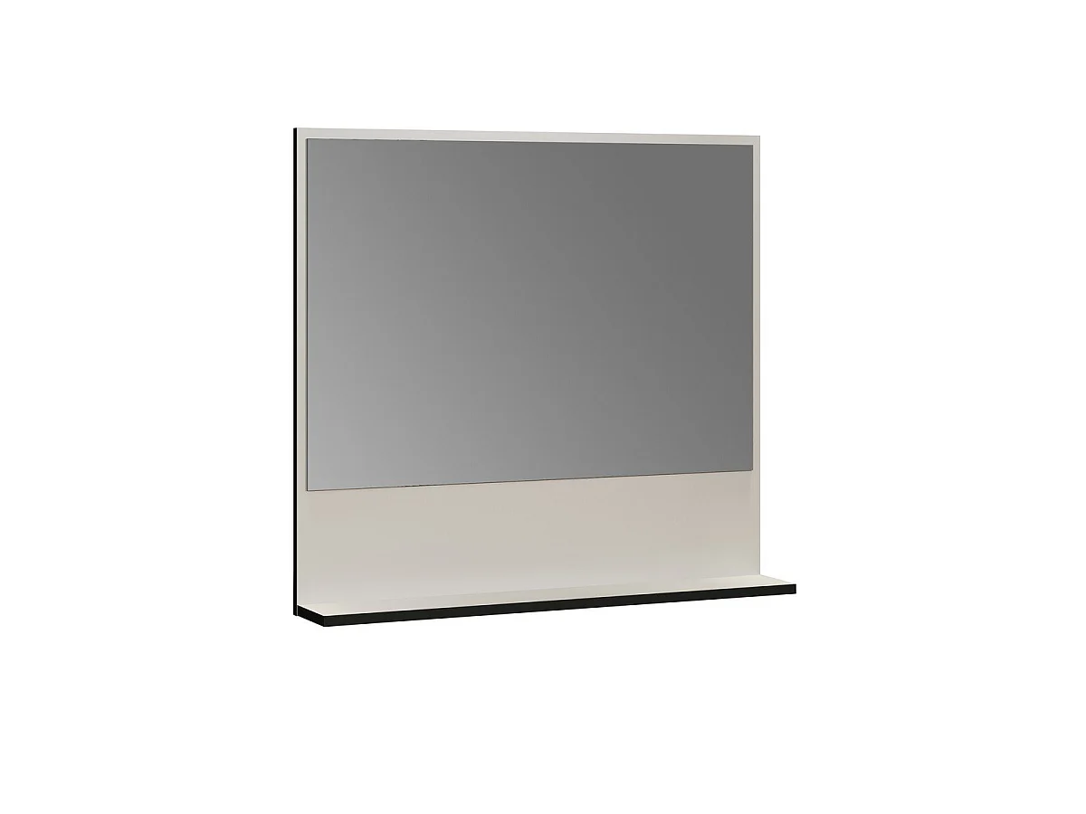Wandspiegel met 1 plank L80 cm - PUREBLISS
