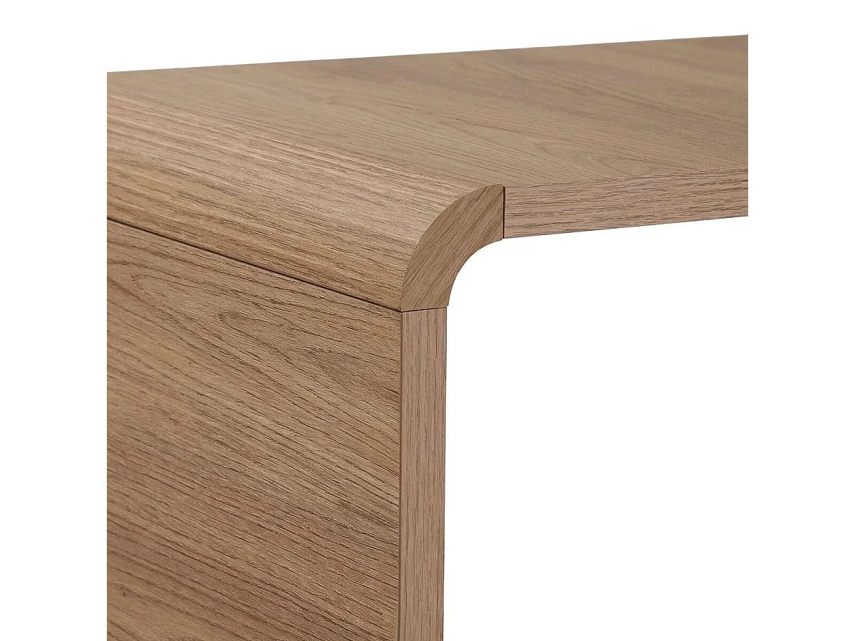 Etagère 1 tiroir, 4 niches ouvertes avec bords arrondis H154 cm - CELENA