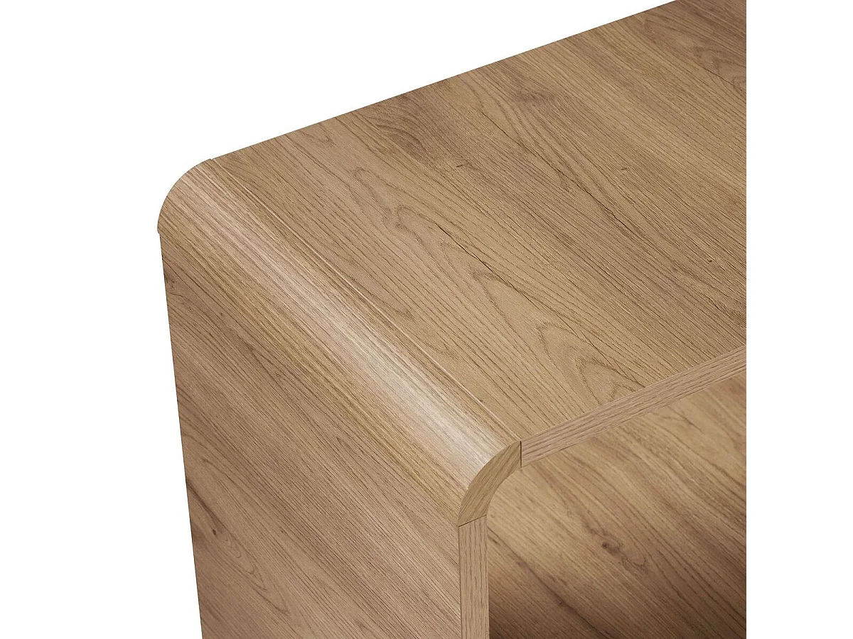 Etagère 1 tiroir, 4 niches ouvertes avec bords arrondis H154 cm - CELENA