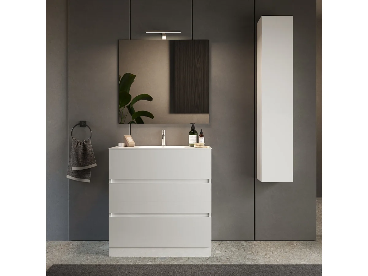 Colonna contenitore sospesa 1 anta H 138 cm - HAMBURG
