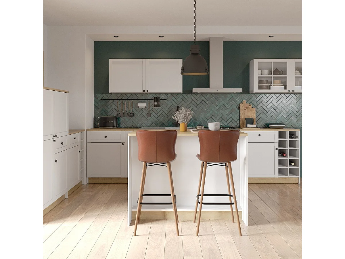 2er-Set Barhocker braun L51 cm - LOFT