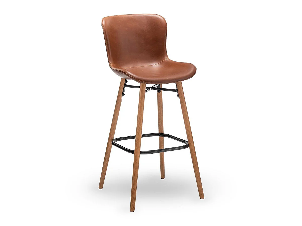 2er-Set Barhocker braun L51 cm - LOFT