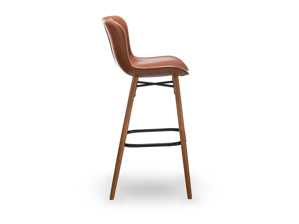 2er-Set Barhocker braun L51 cm - LOFT