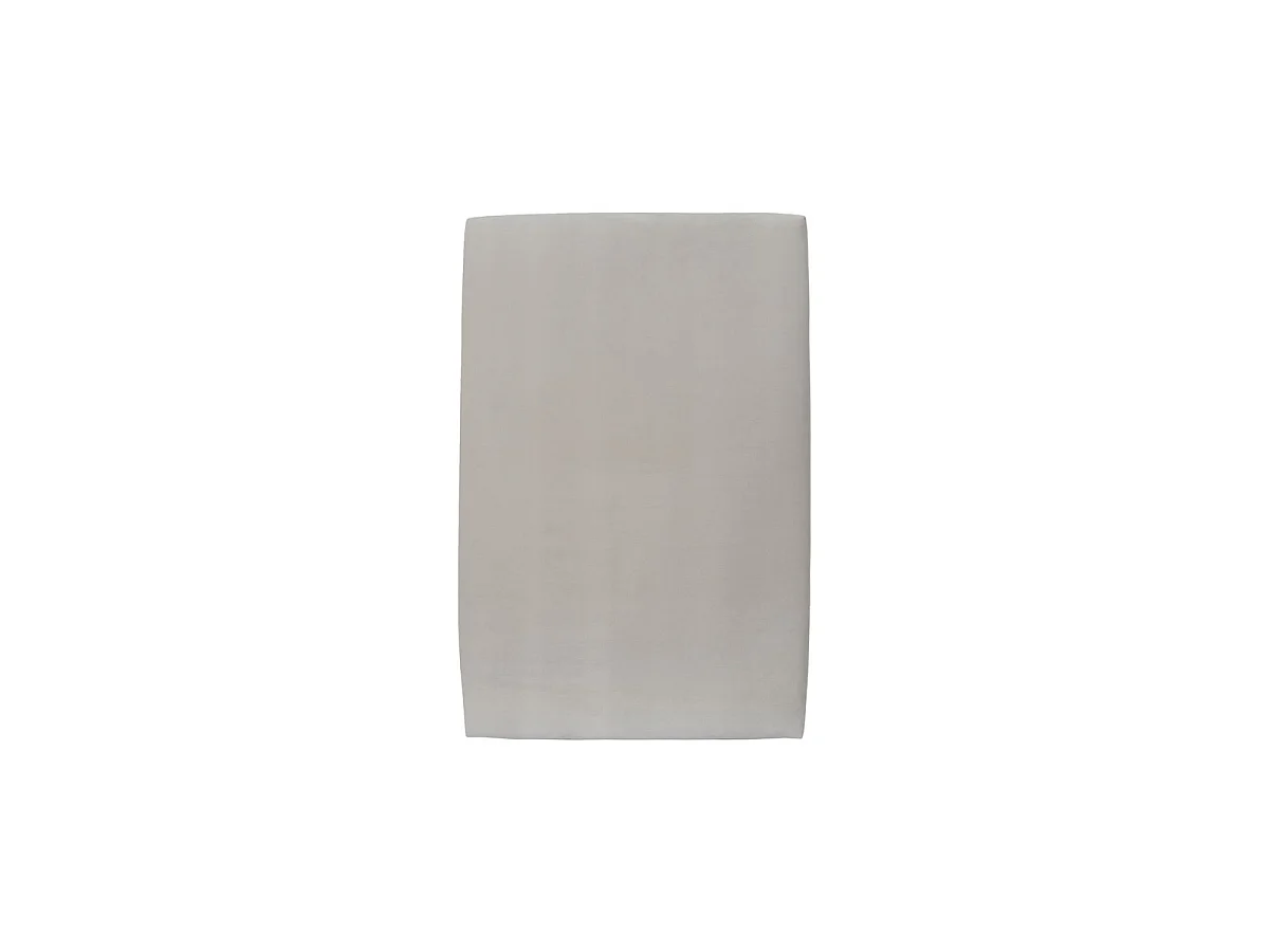 Lit 90x200cm avec tête de lit tapissier velours et sommier tapissier gris clair - Hauteur totale : 35cm