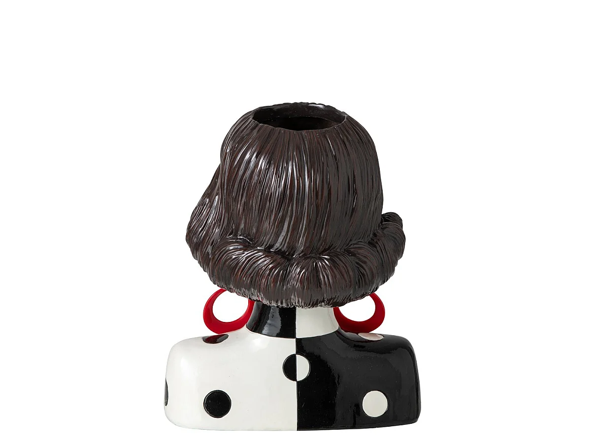Vase Buste Femme Boucles "Wilma" 28cm Multicolore