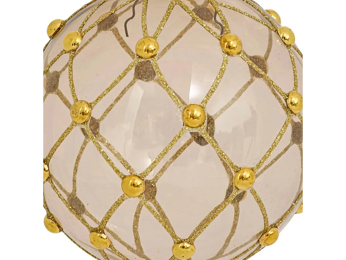 Boule de Noël en Verre "Perle" 10cm Bronze