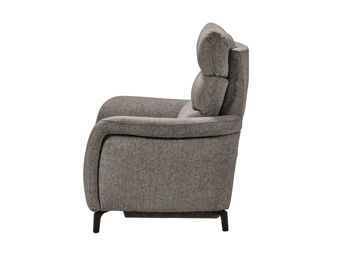 Fauteuil relax électrique tissu gris - VARENNE