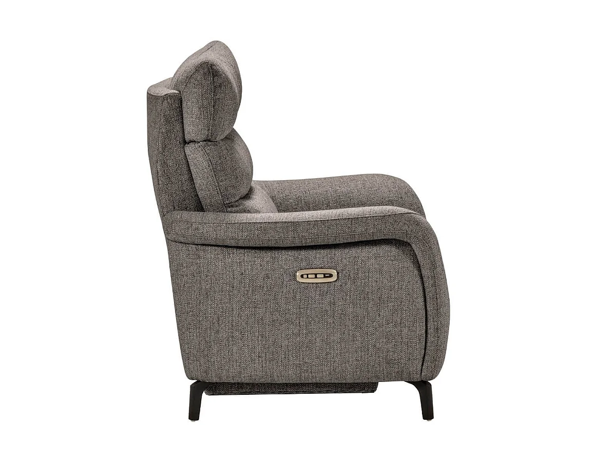 Fauteuil relax électrique tissu gris - VARENNE