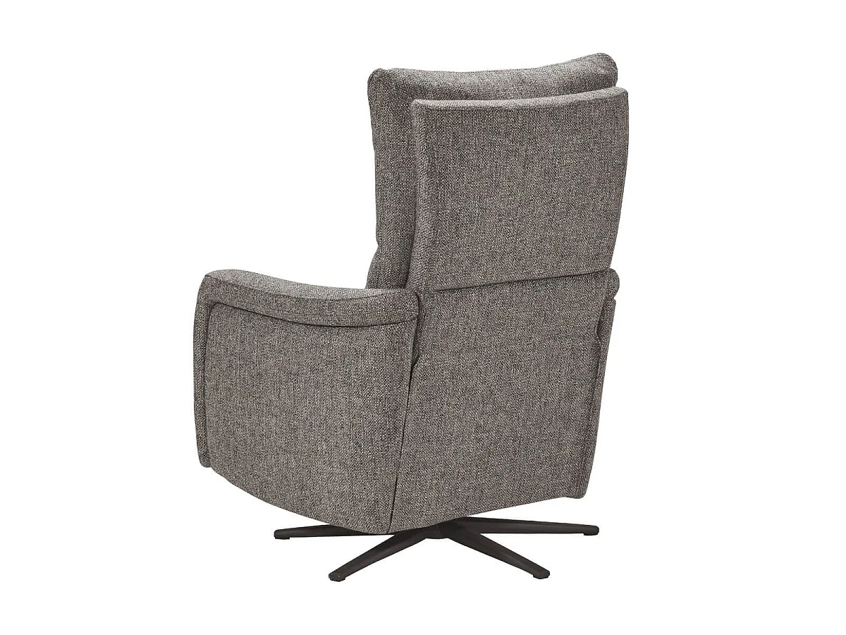Fauteuil relax électrique pivotant tissu gris - VARENNE