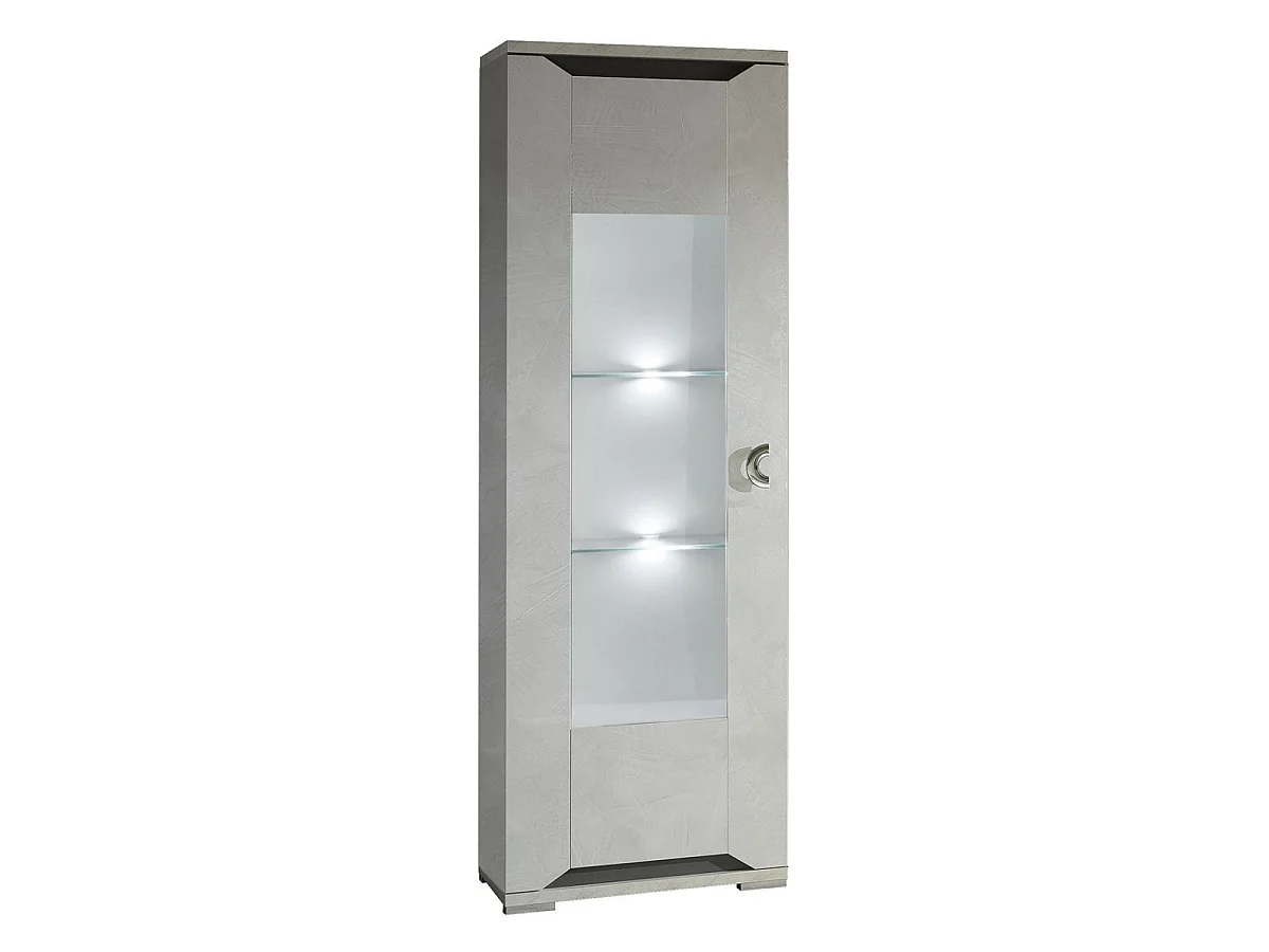 Ensemble salon aspect ciment et anthracite - LIBECCIO