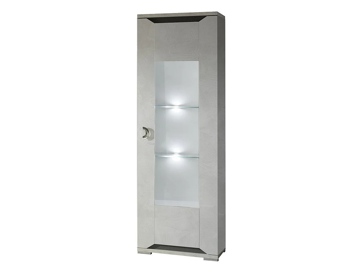 Ensemble salon aspect ciment et anthracite - LIBECCIO