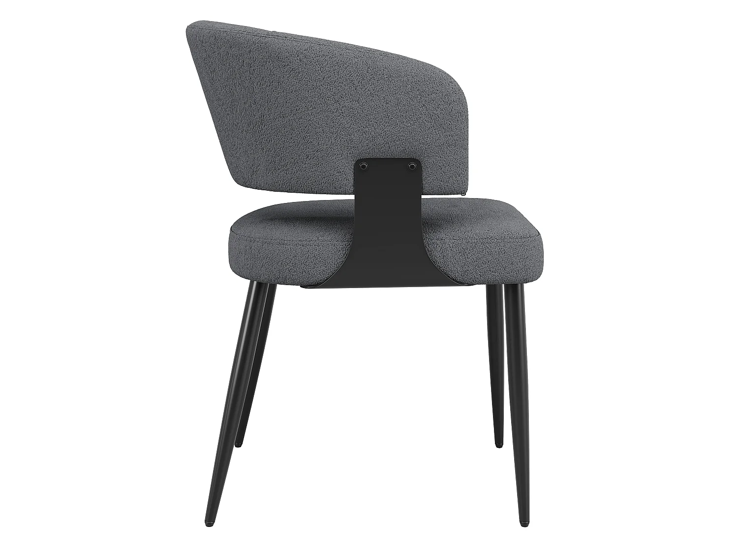Lot de 6 Chaises en Flanelle, Chaise de Salle à Manger, Chaise Maquillage, Design Ergonomique, Accoudoirs, Beige/Gris
