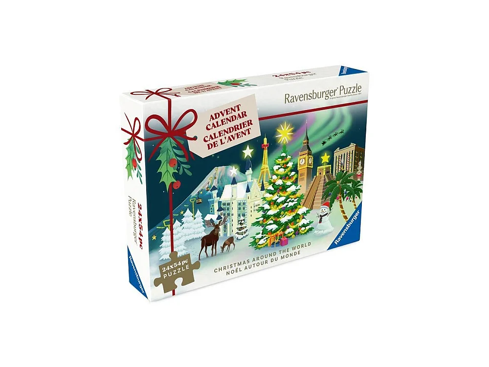 Calendario dell'Avvento Puzzle Ravensburger 2025 - 24 Mini Puzzle, 54 Pezzi Ciascuno