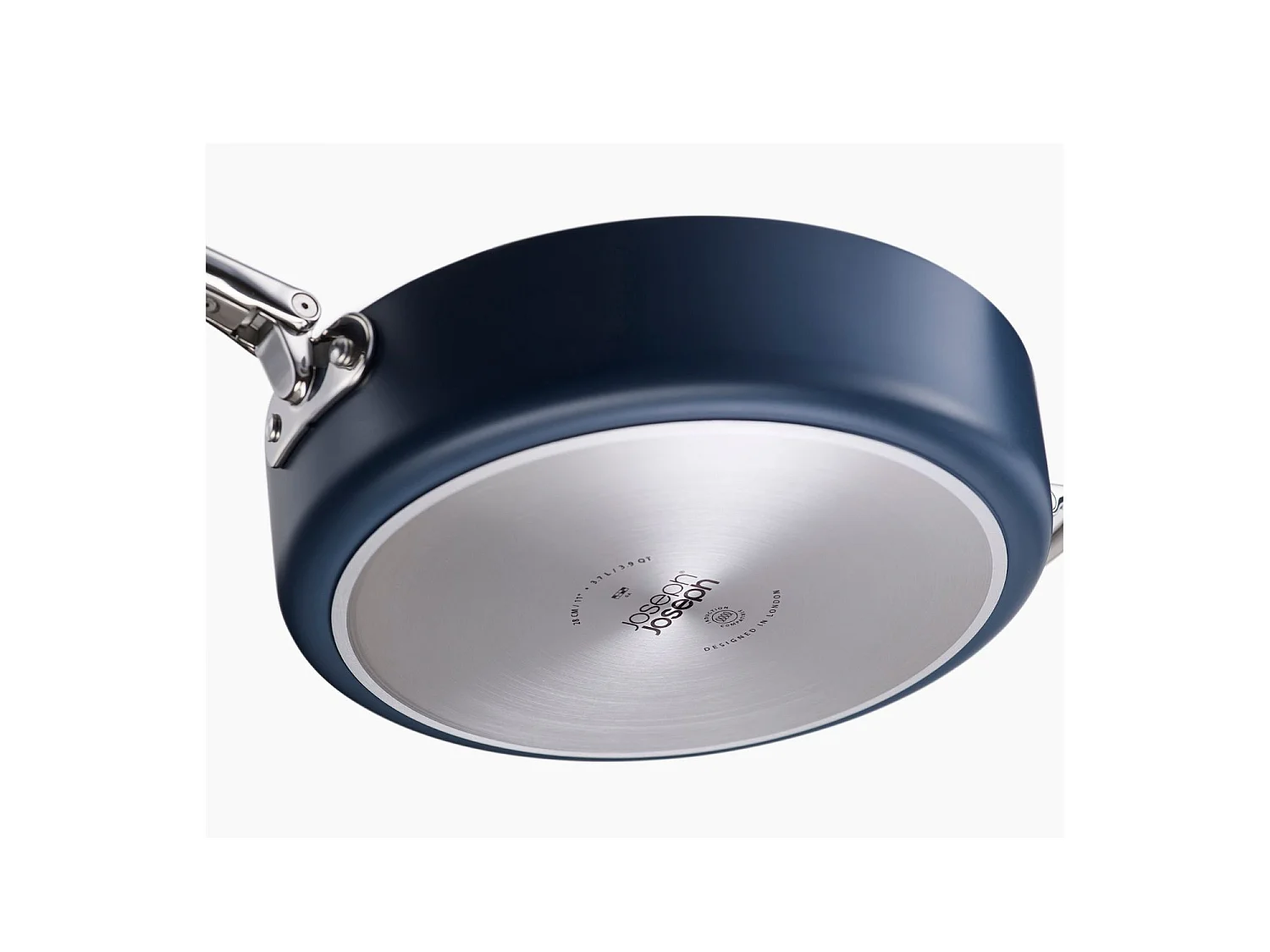 Sartén Space poco profunda 30 cm (12"), antiadherente, ideal para cocinas pequeñas, con mango plegable, fácil de almacenar, ergonómica y segura