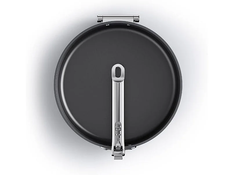 Sartén Space poco profunda de 28 cm (11"), antiadherente, ideal para cocinas pequeñas, con mango plegable y fácil de almacenar