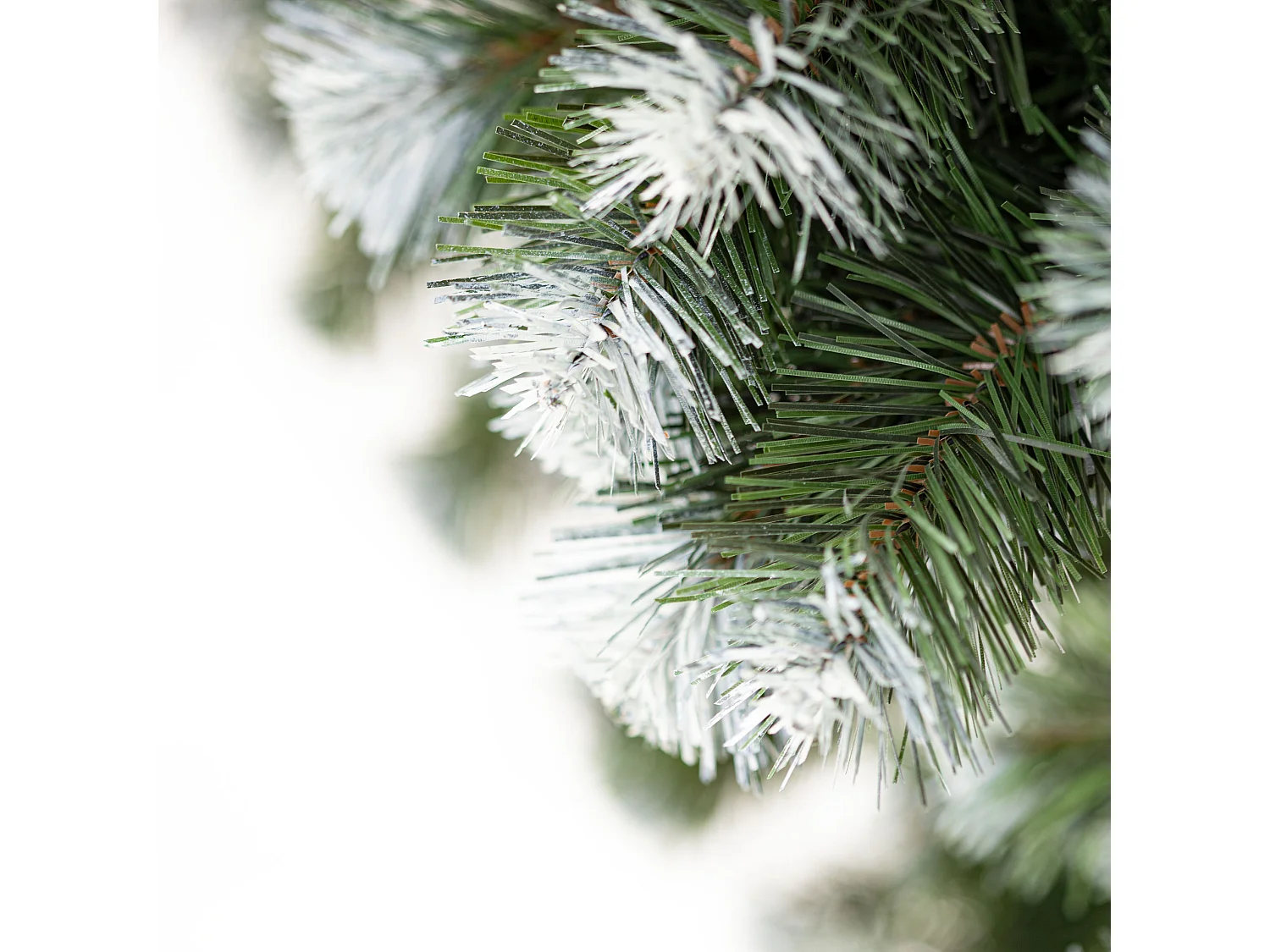 Árbol de Navidad artificial Springos® con tronco natural, pino nevado Diamond 220 cm