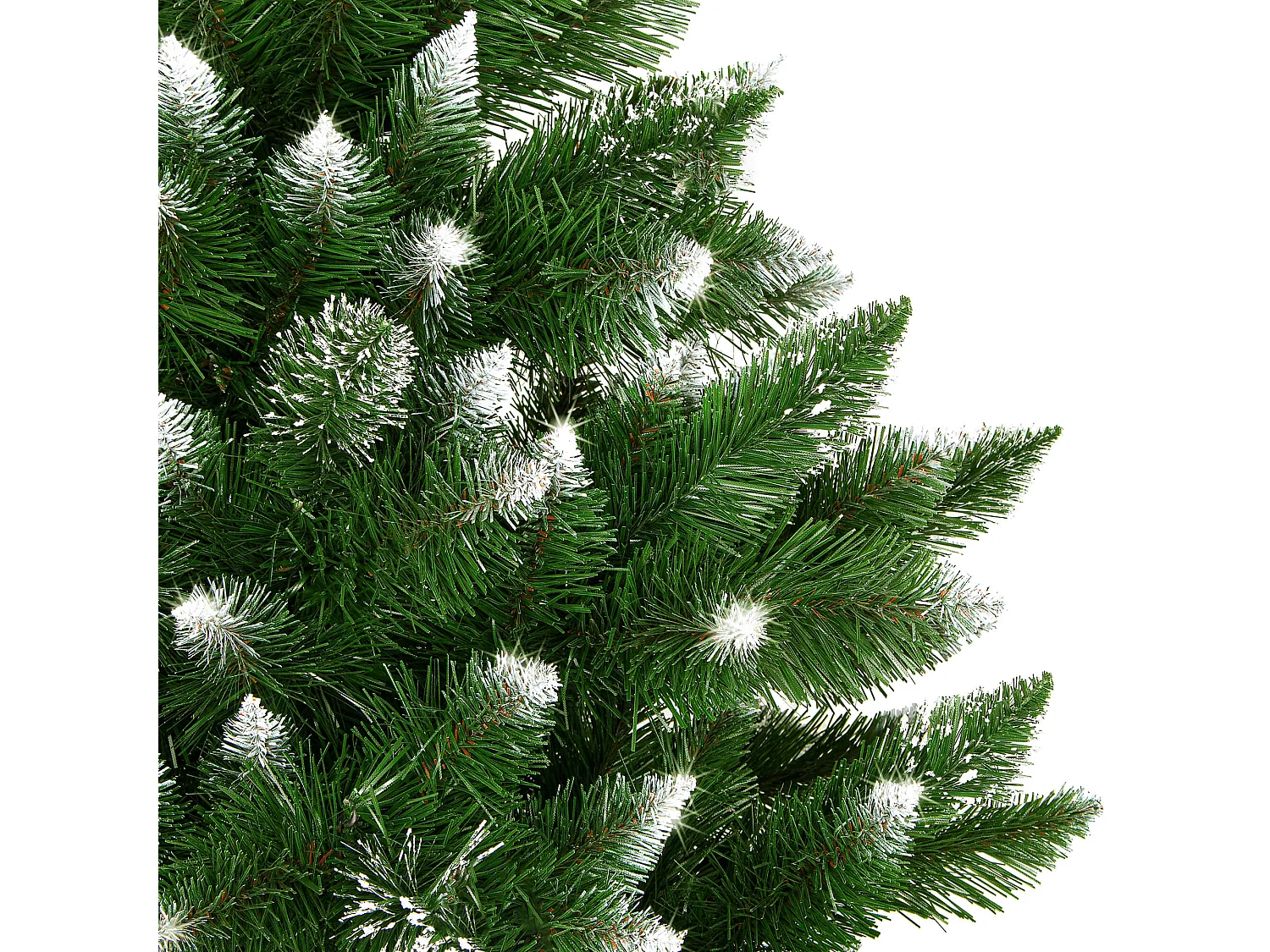 Árbol de Navidad artificial Springos® con tronco natural, pino nevado Diamond 140 cm
