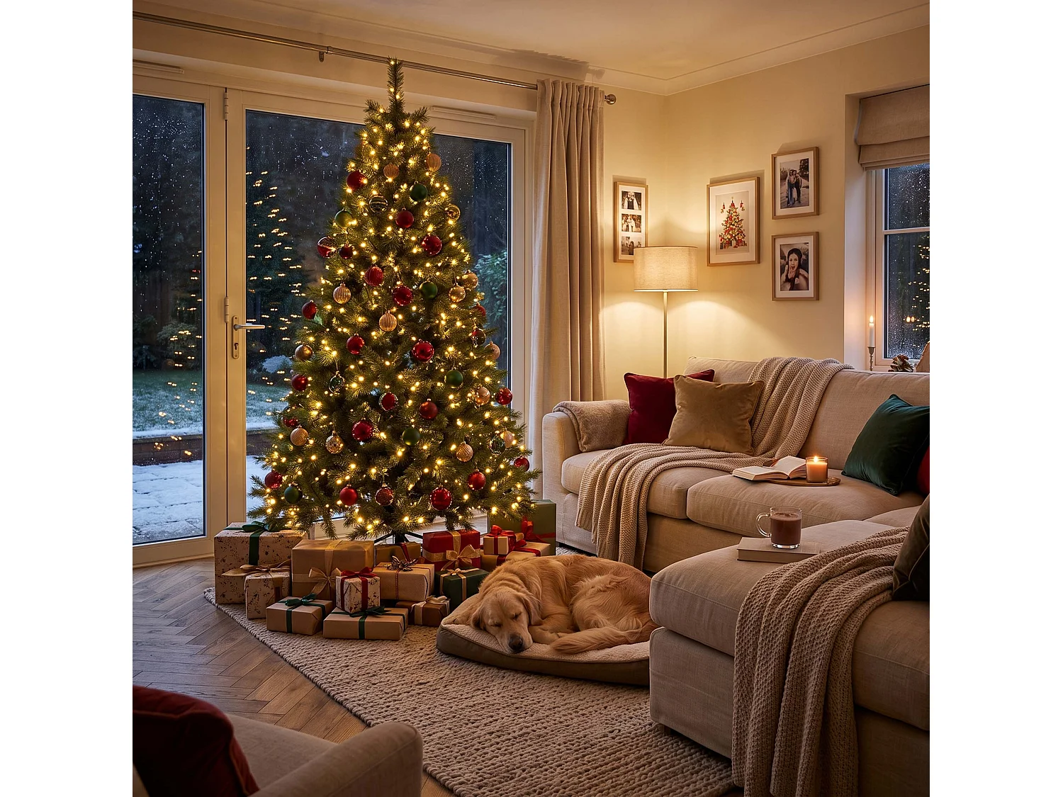 Árbol de Navidad artificial Springos®, pino, 240 cm