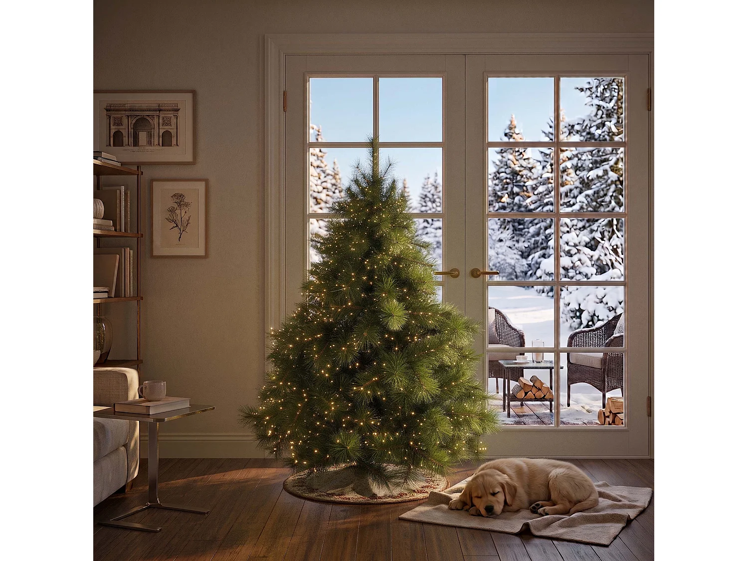 Árbol de Navidad artificial Springos®, pino, 150 cm