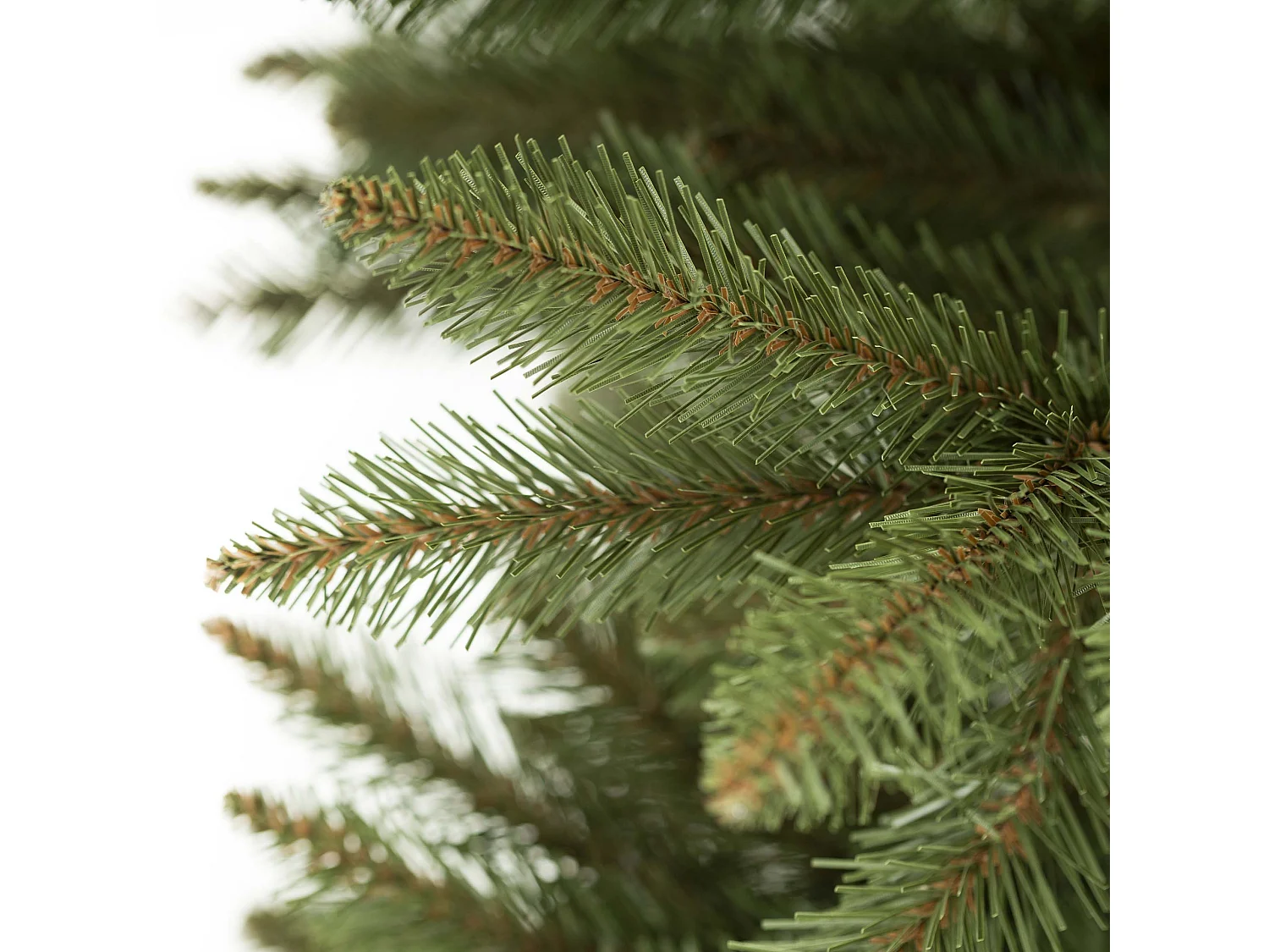 Árbol de Navidad artificial con soporte, abeto del Cáucaso 220 cm
