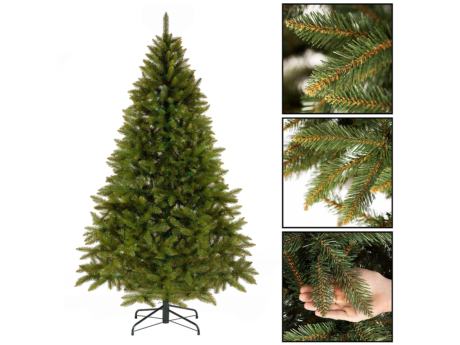 Árbol de Navidad artificial Springos®, abeto del Cáucaso Premium 200 cm