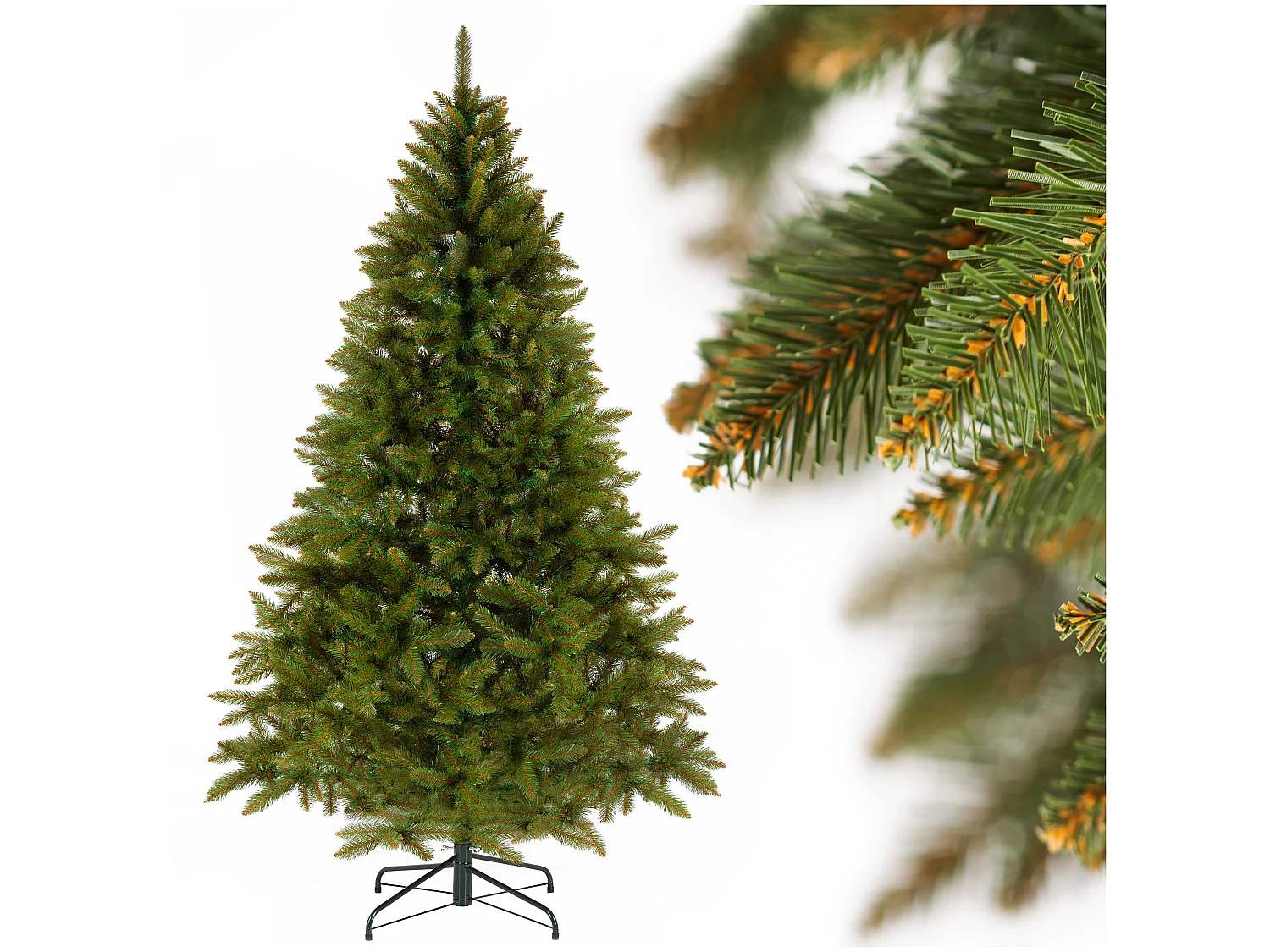 Árbol de Navidad artificial Springos®, abeto del Cáucaso Premium 200 cm
