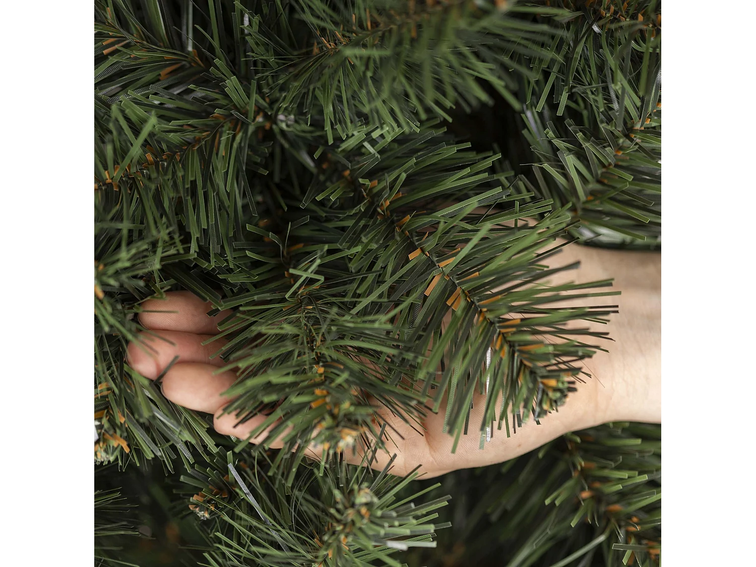 Árbol de Navidad artificial Springos® con tronco natural, pino, 180 cm