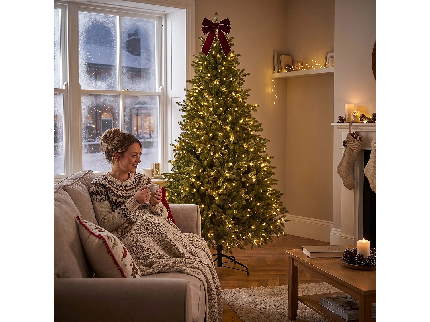 Árbol de Navidad artificial Springos® PREMIUM, 180 cm