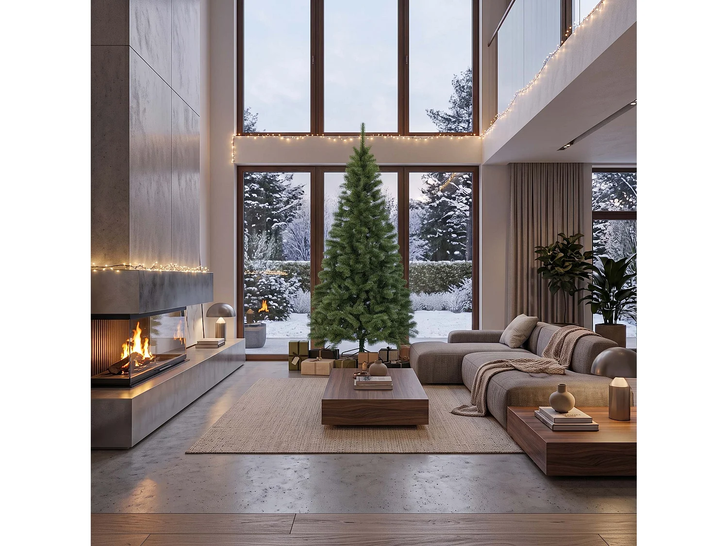 Árbol de Navidad artificial Springos®, abeto verde 250 cm