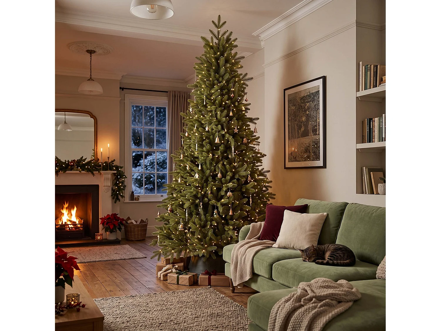 Árbol de Navidad artificial Springos® PREMIUM, 240 cm